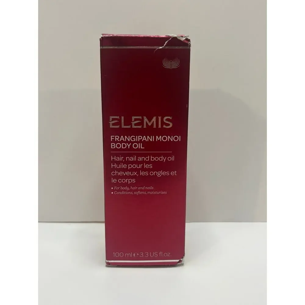 ELEMIS Frangipani Monoi Body Oil 100 ml 3.3 oz Hair Nail Stretch Marks